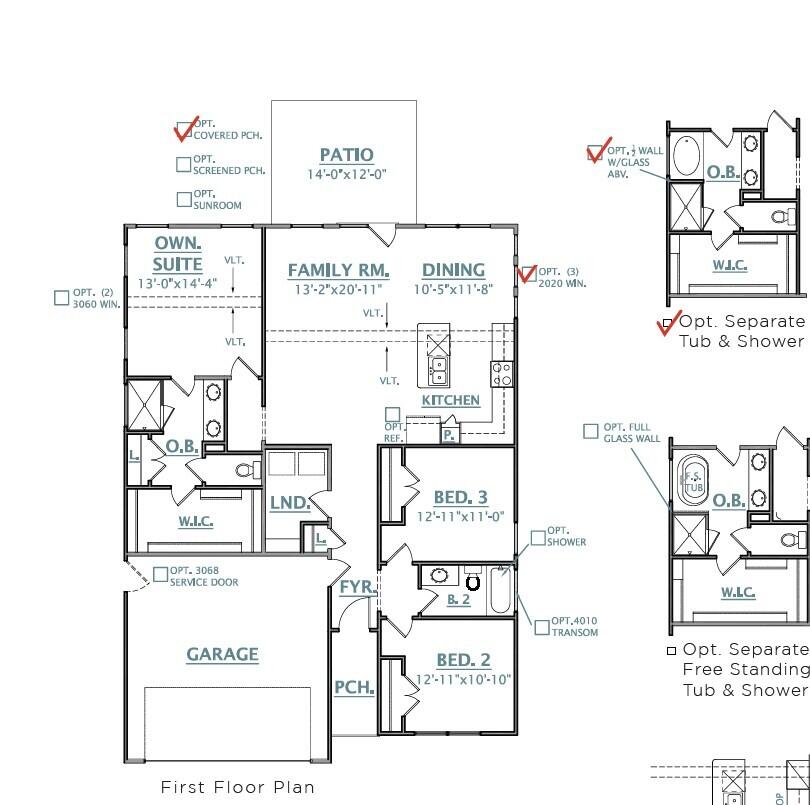 321 Abercom Place Drive Moncks Corner, SC 29461 - Photo 20 of 20 ELLIOTT LOT 219 FLOOR PLAN