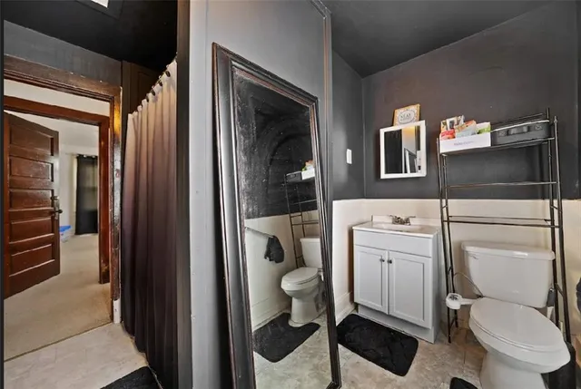 a view of a refrigerator and a window