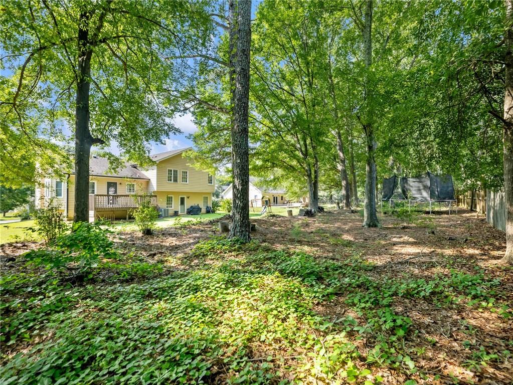 443 Rhett Drive Loganville, GA 30052 - Photo 28 of 28 a view of a yard with plants and trees
