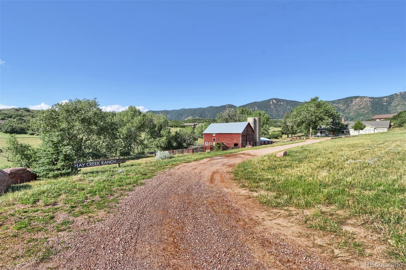 3045 Hay Creek Road Colorado Springs, CO 80921 - Photo 4 of 40 a view of a road with a yard