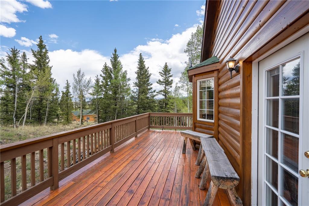 95 Ute Way Como, CO 80432 - Photo 24 of 27 a view of balcony with wooden floor and fence