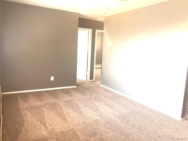 a view of an empty room