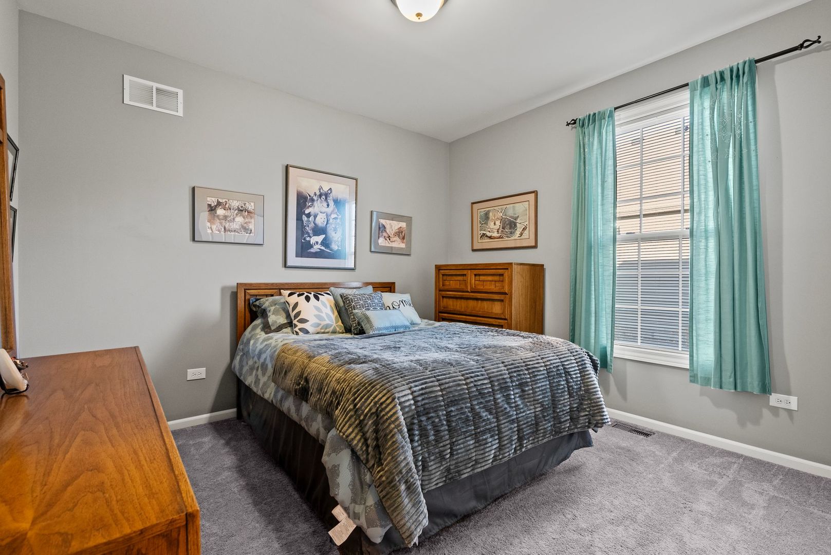 428 East Frontier Drive Minooka, IL 60447 - Photo 23 of 39 a bedroom with a bed and a cabinets