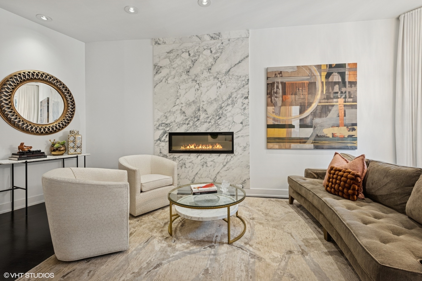 42 East Schiller Street Chicago, IL 60610 - Photo 6 of 50 a living room with furniture a table and a fireplace