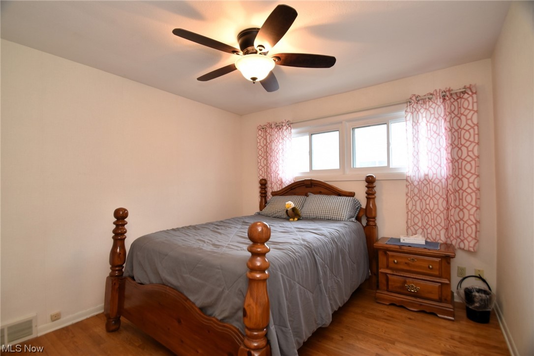28740 Forest Road Willowick, OH 44095 - Photo 13 of 27 Bedroom with hardwood flooring and ceiling fan