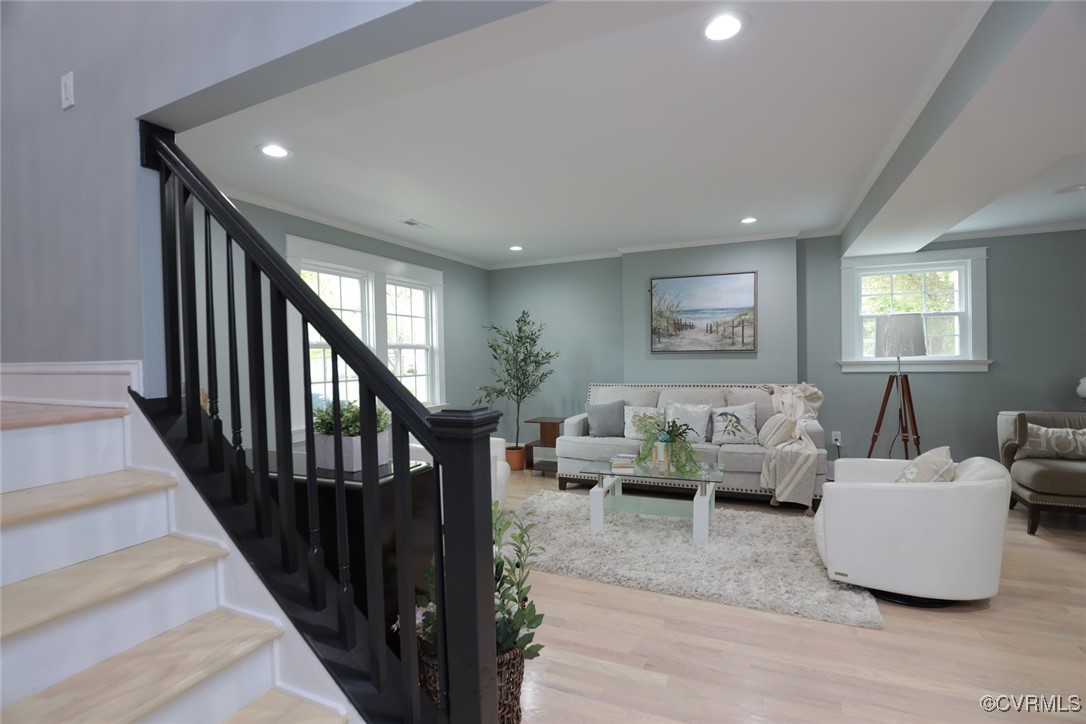 901 Rosegill Road Chesterfield, VA 23236 - Photo 16 of 30 a living room with furniture and stairs