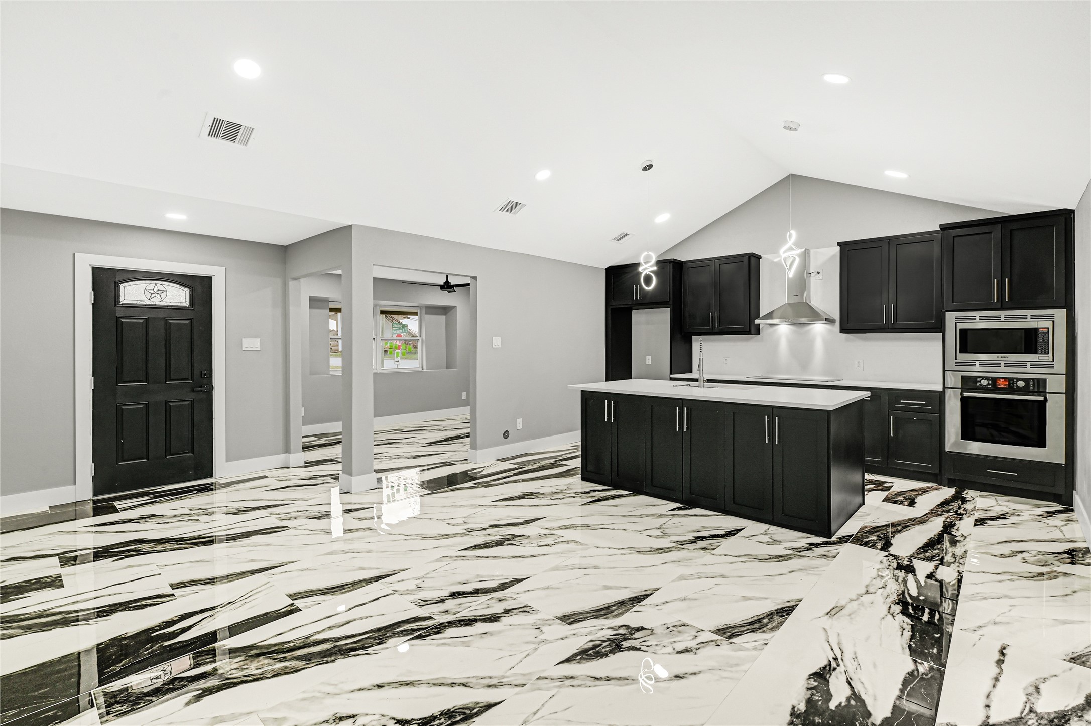 3822 Darling Avenue Pasadena, TX 77503 - Photo 4 of 19 a kitchen with kitchen island granite countertop a sink and counter space