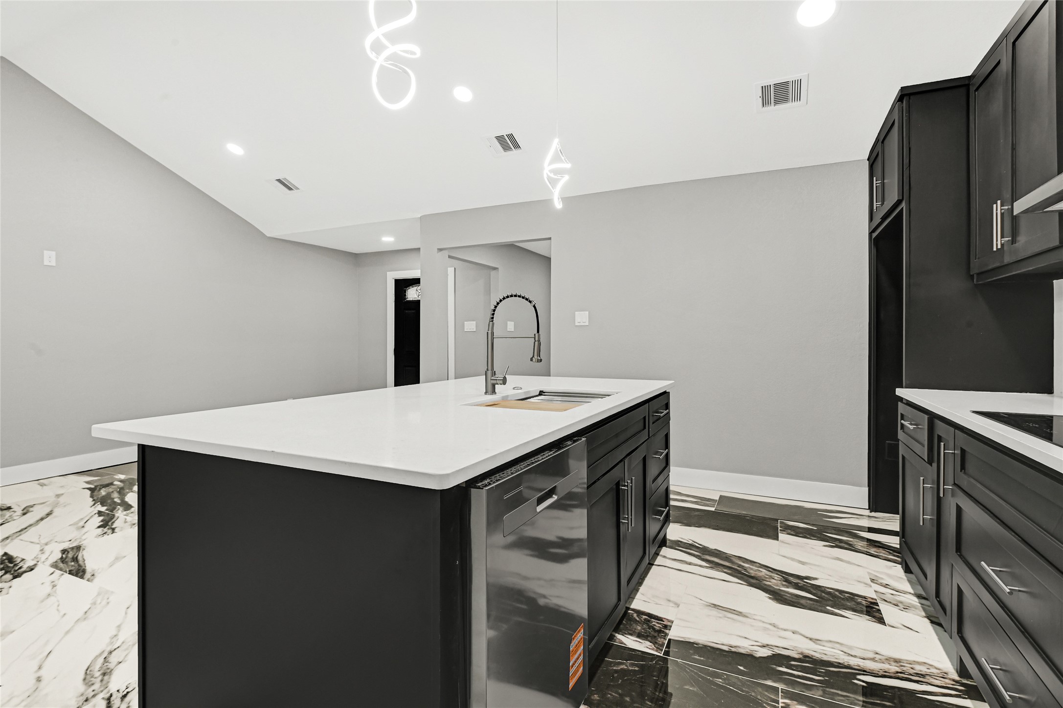 3822 Darling Avenue Pasadena, TX 77503 - Photo 7 of 19 a kitchen with a sink stainless steel appliances and cabinets