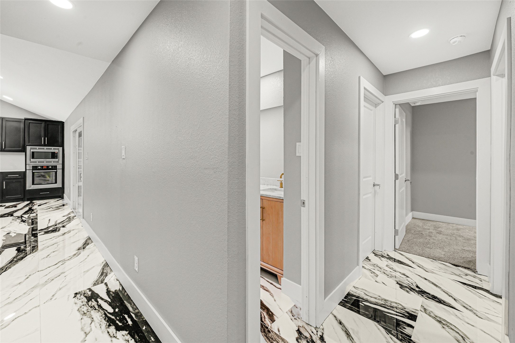3822 Darling Avenue Pasadena, TX 77503 - Photo 8 of 19 a view of a bedroom with wooden floor and bathroom