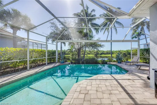 a view of a backyard with a patio