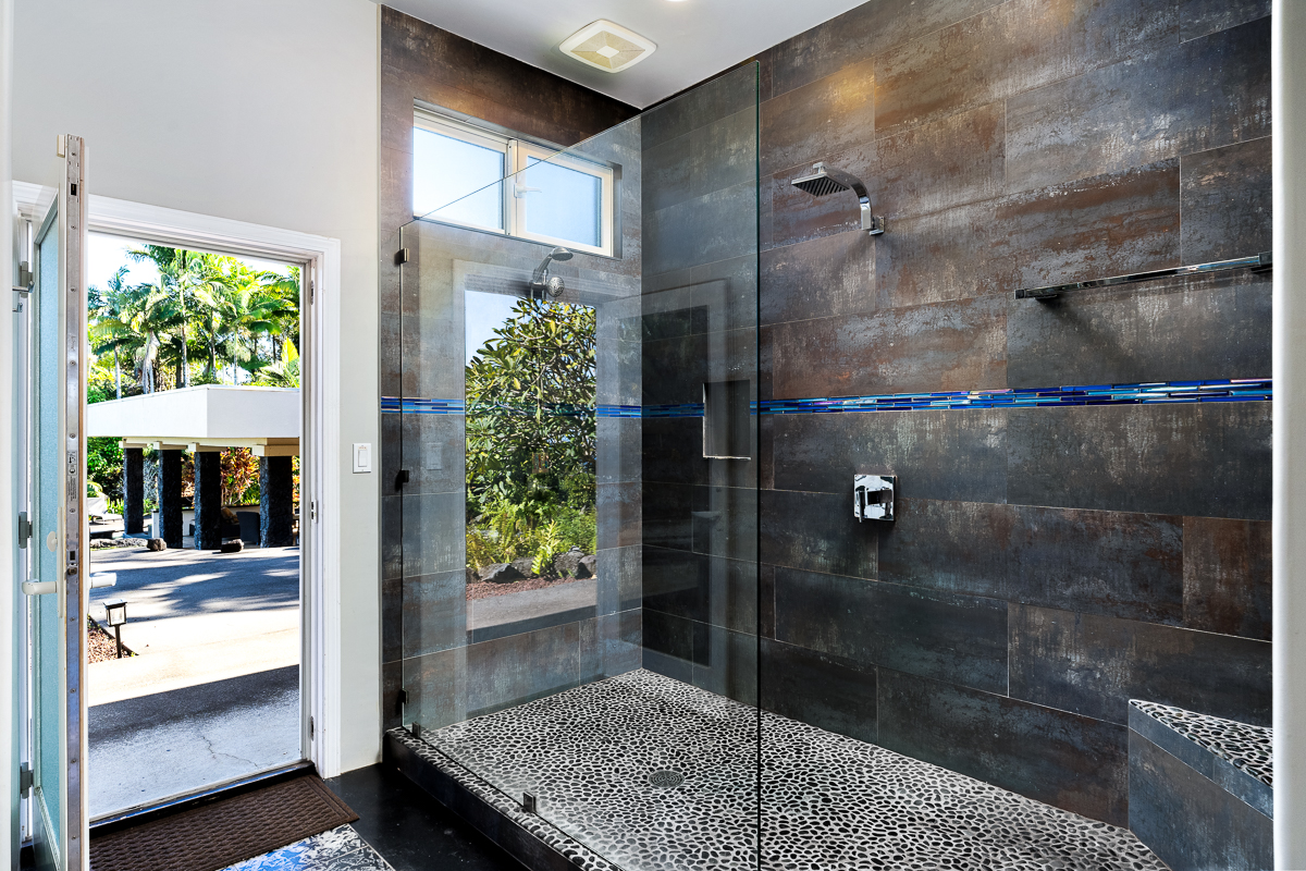 34-144 Kaihuiki Road Ninole, HI 96773 - Photo 17 of 25 a bathroom with a shower