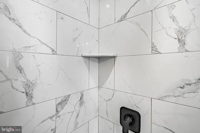 a bathroom with a sink and a shower