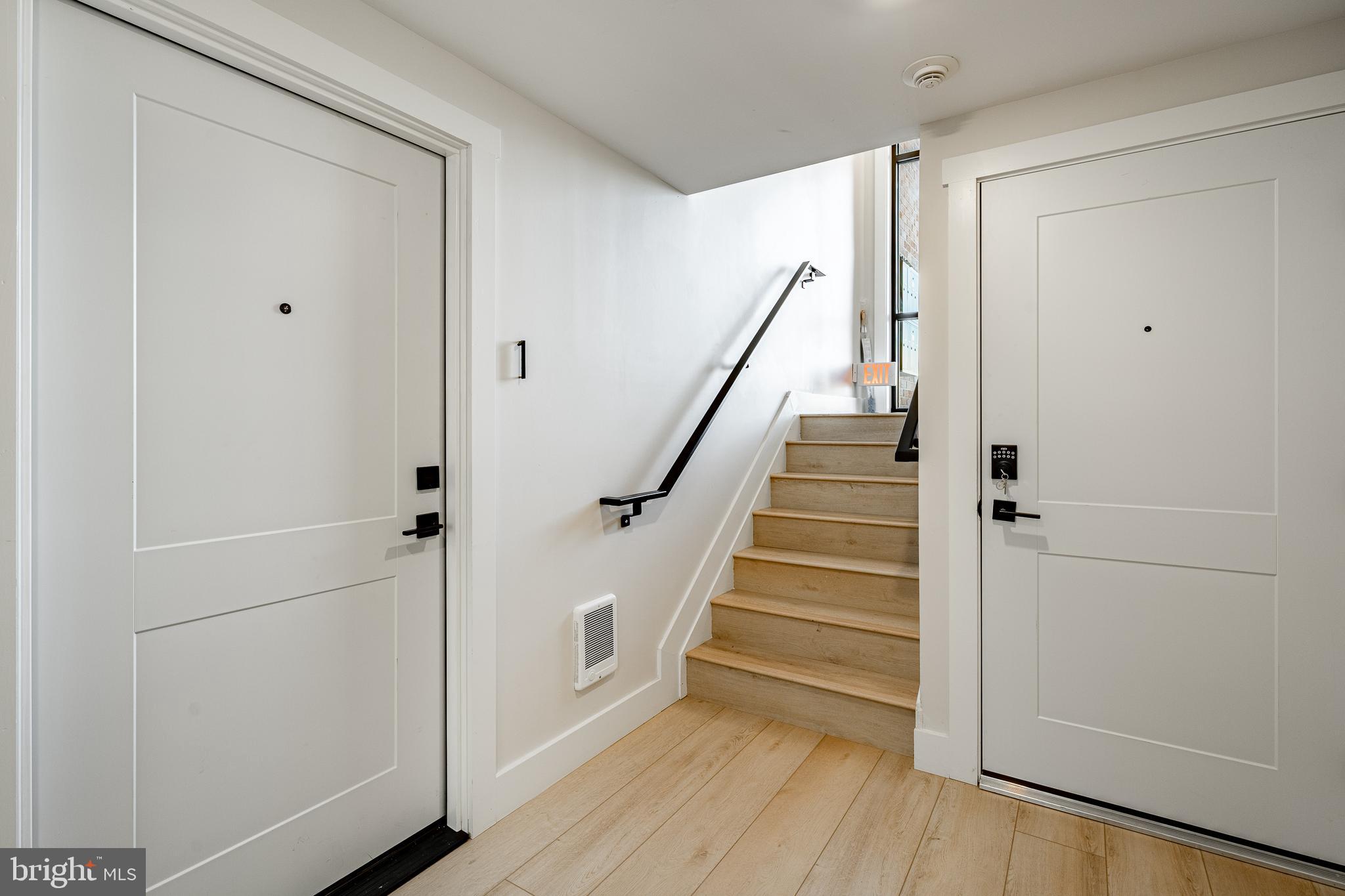 530 Washington Avenue, Unit 4 Phoenixville, PA 19460 - Photo 2 of 28 a view of entryway with stairs and wooden floor