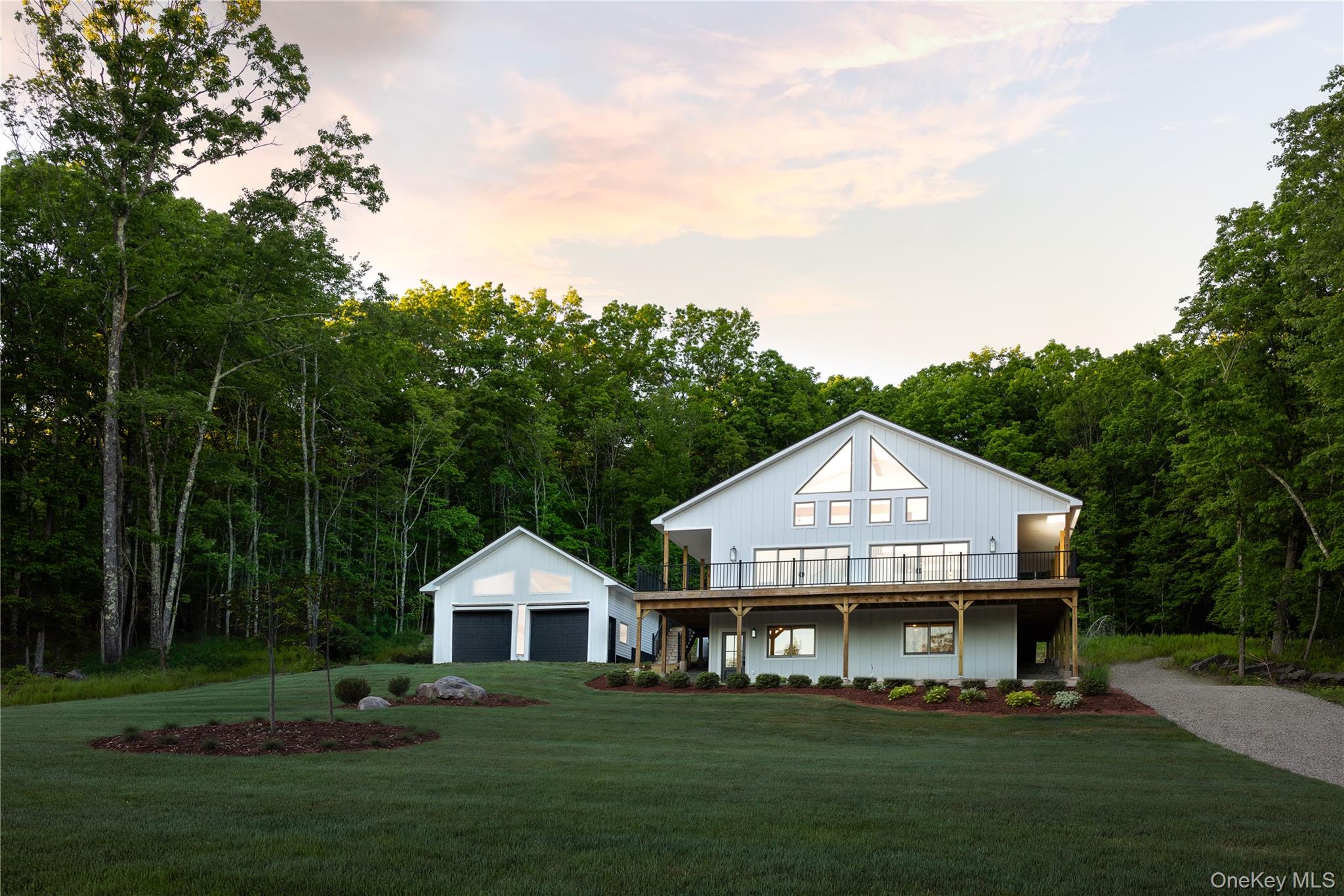 91 Lenni Lenape Road Narrowsburg, NY 12764 - Photo 1 of 25 Rendering of completed landscaping. Landscaping is currently being finished.