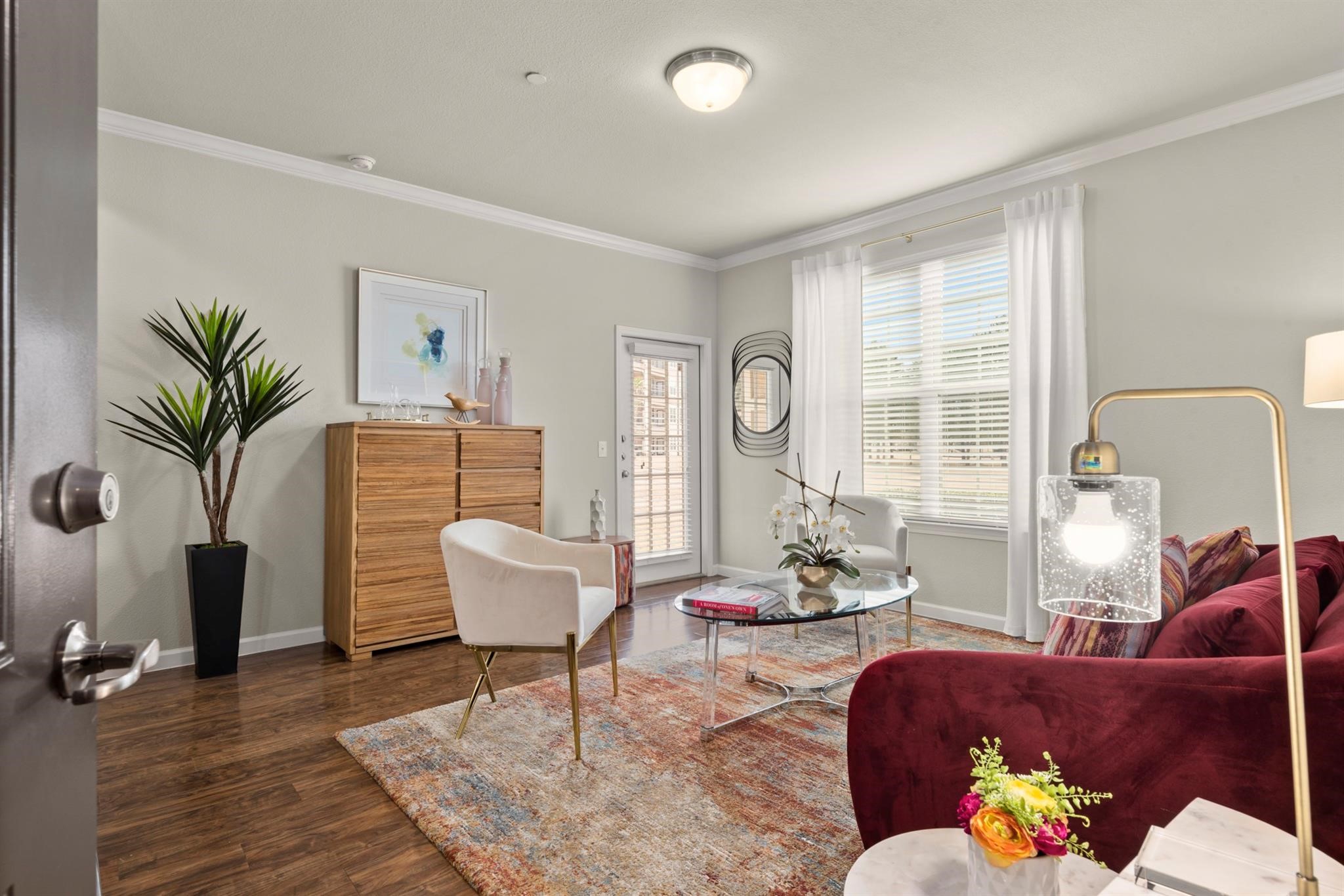 Units for lease are unfurnished.