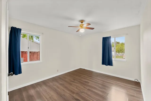 wooden floor in an empty room