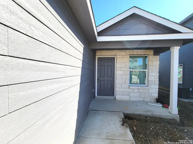 a front view of a house