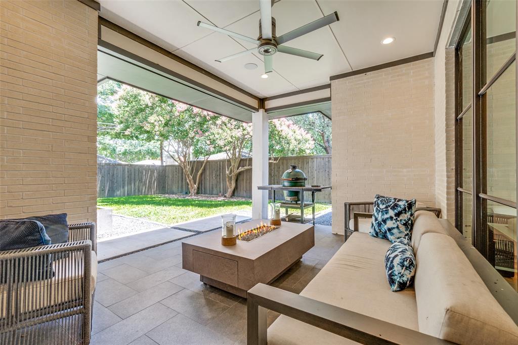 7229 Haverford Road Dallas, TX 75214 - Photo 30 of 31 Outside Patio with Fan