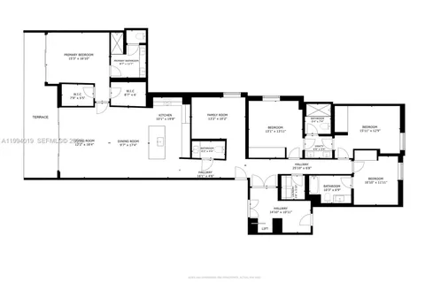 a picture of a floor plan