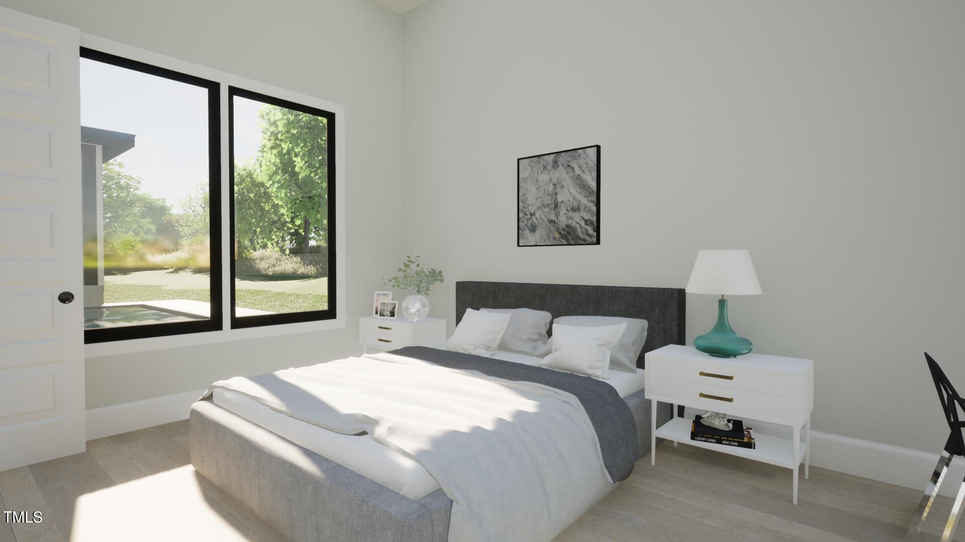 822 Cranbrook Road Raleigh, NC 27609 - Photo 54 of 60 a bedroom with a bed and a window