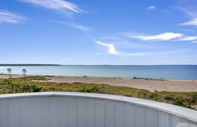 a view of an ocean and beach