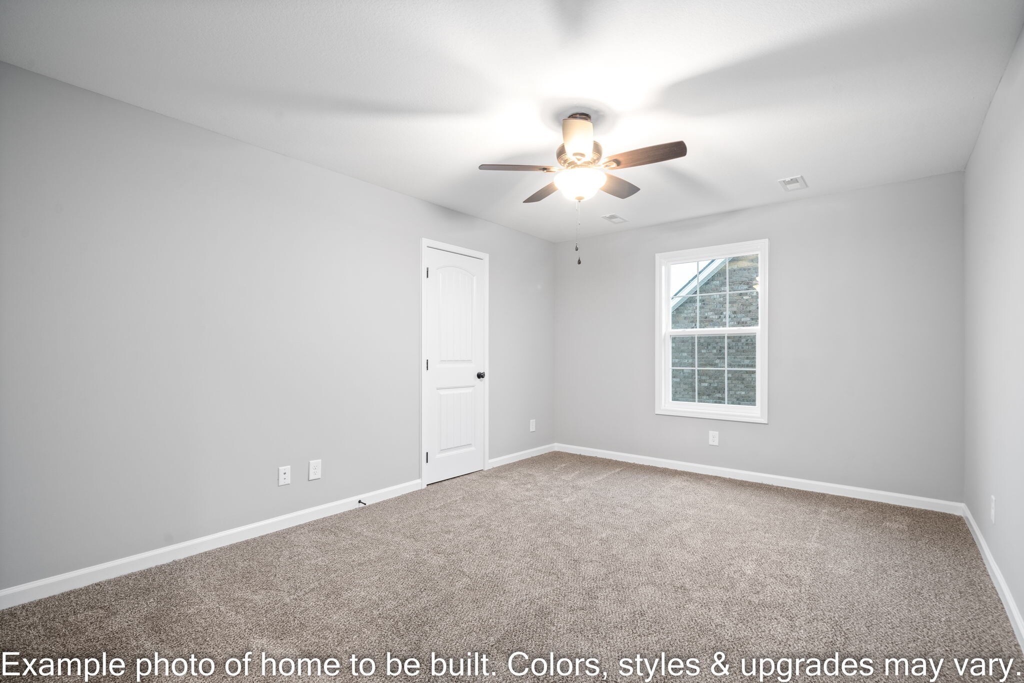 929 Inverness Lane Clarksville, TN 37043 - Photo 28 of 42 an empty room with windows and chandelier fan