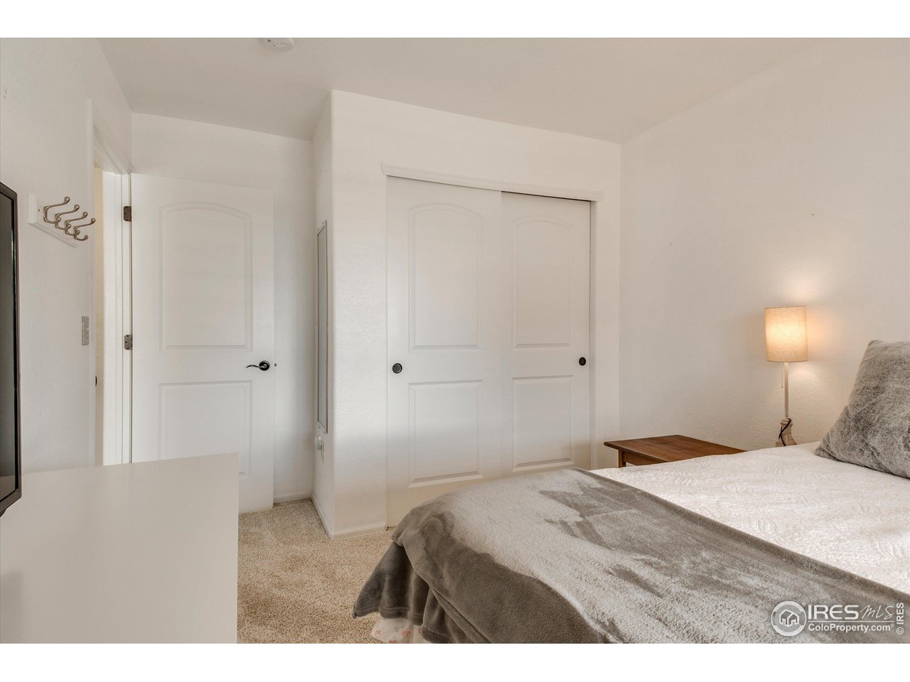 5771 Mountain Shadows Boulevard Firestone, CO 80504 - Photo 23 of 40 a bedroom with a bed and a lamp