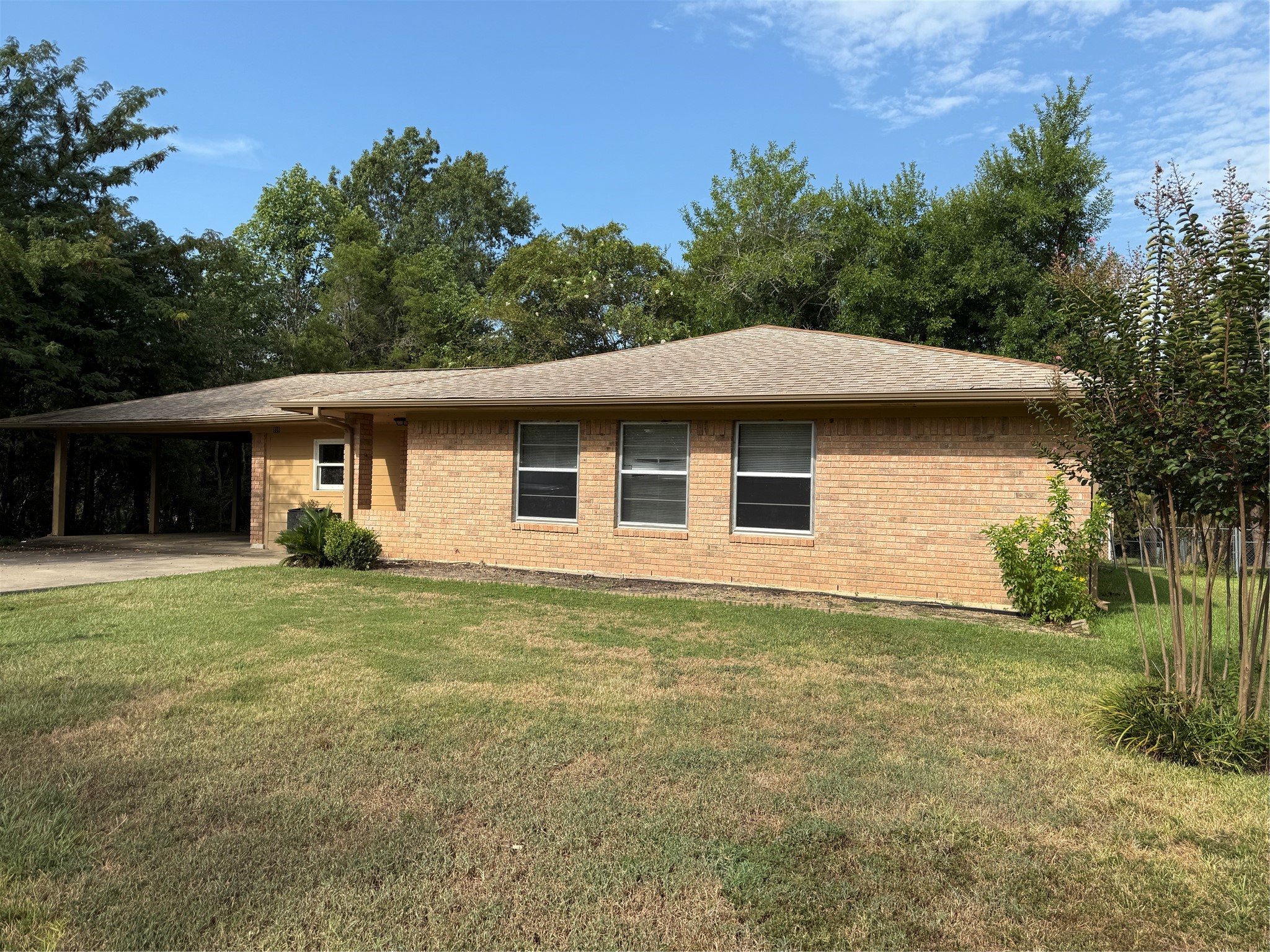508 Rals Drive Onalaska, TX 77360 - Photo 4 of 42 Front from the right side of the yard near the road.