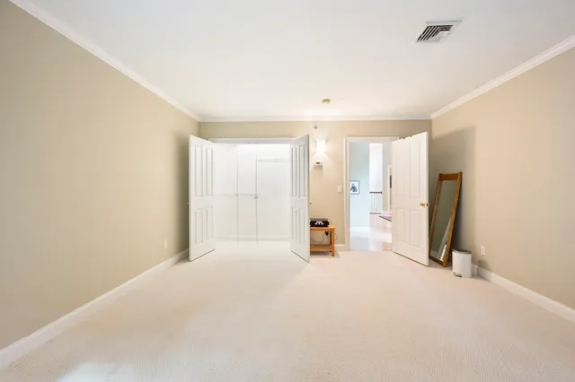 a view of a livingroom with bathroom