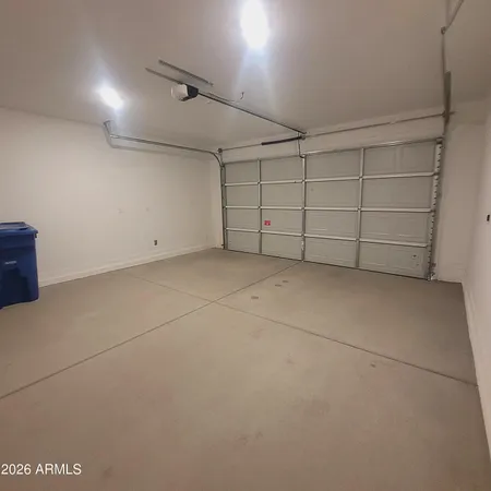 a view of a garage