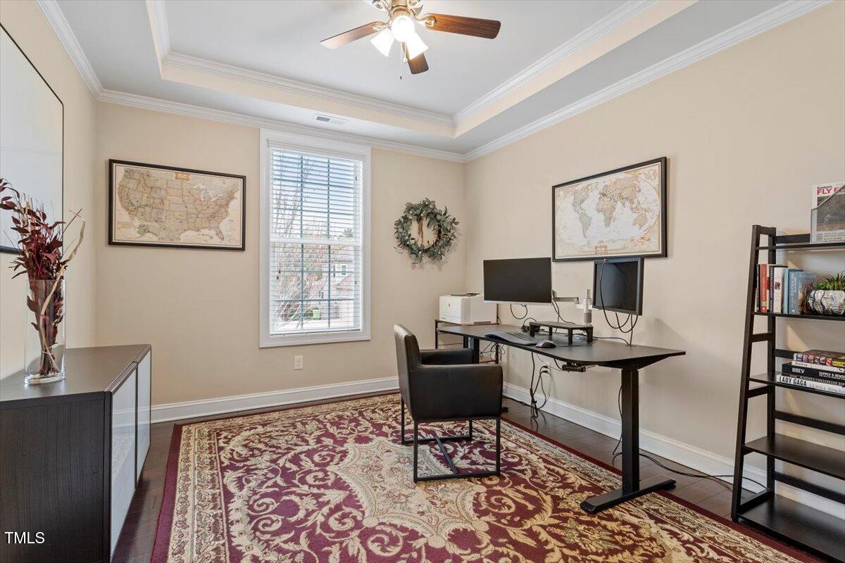 2421 Trenton Park Lane Raleigh, NC 27607 - Photo 14 of 66 a workspace with furniture and window
