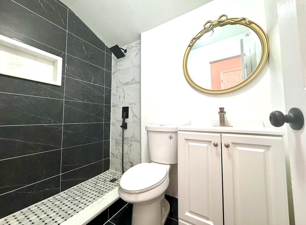 104-65 Springfield Boulevard Queens, NY 11429 - Photo 3 of 23 a bathroom with a sink toilet and a mirror