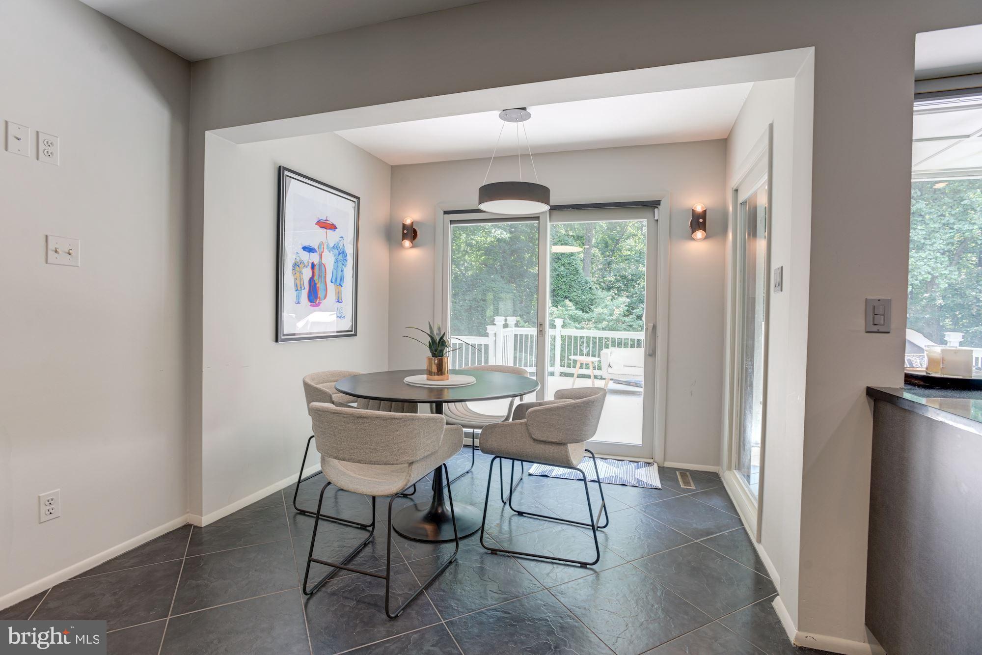 2005 Burdock Road Baltimore, MD 21209 - Photo 18 of 59 Breakfast Room | Access to Deck