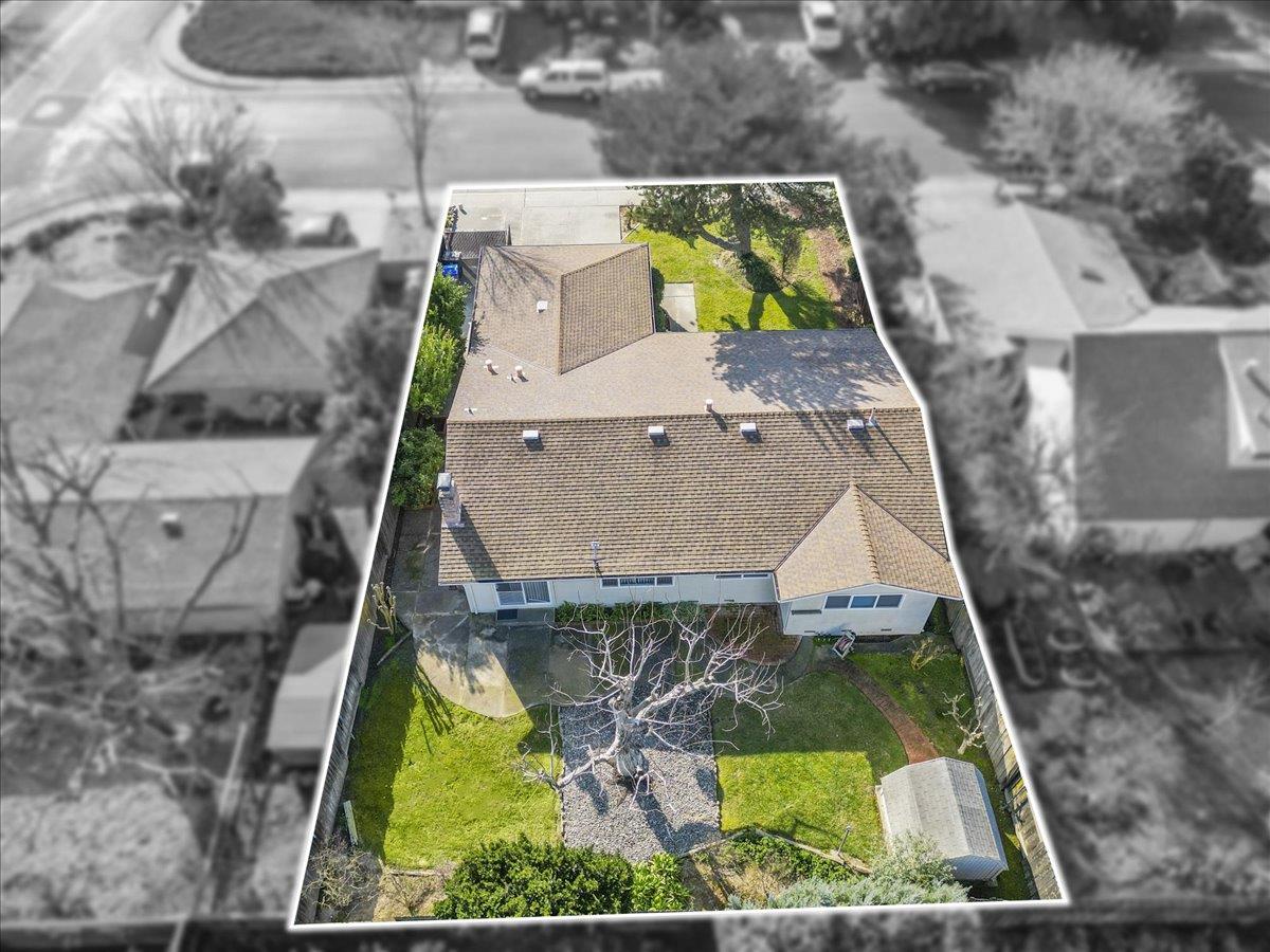 2807 Layton Drive Davis, CA 95618 - Photo 22 of 23 an aerial view of a house with a yard