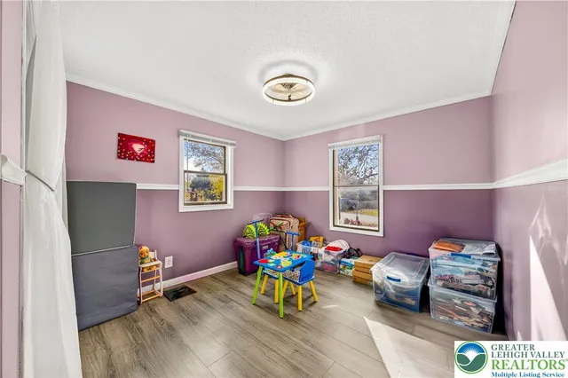 a view of a play room with toys