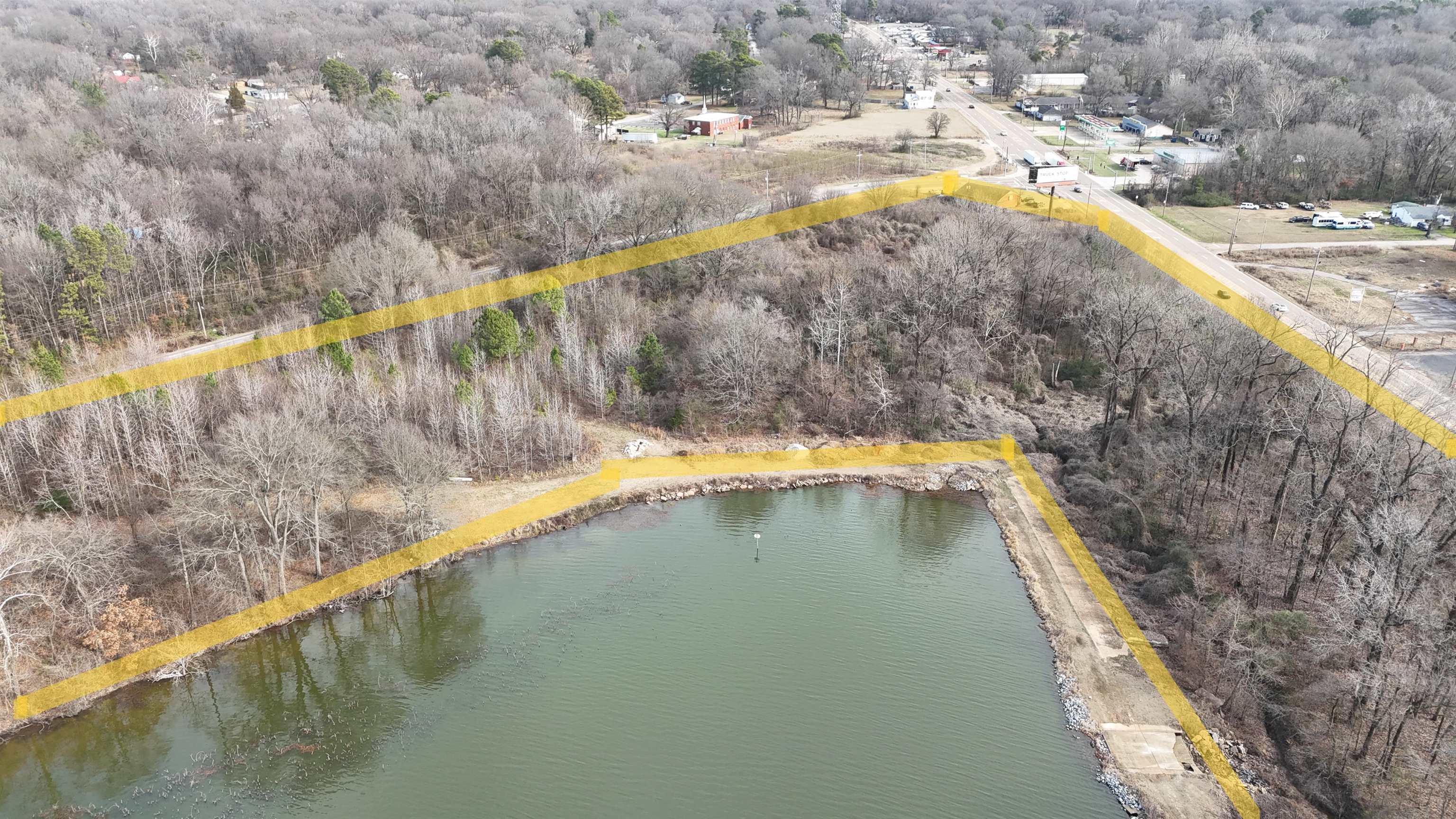 a view of swimming pool with a yard