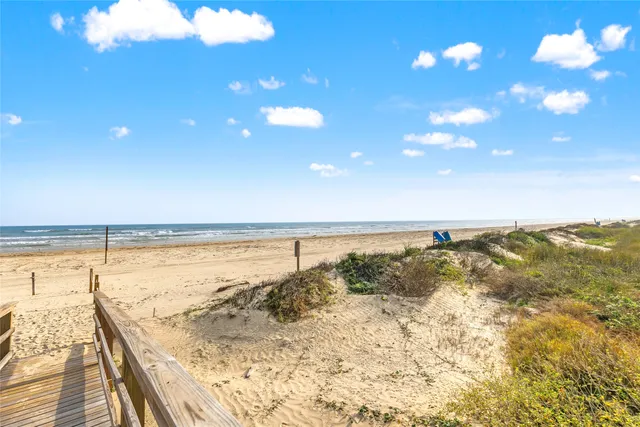 a view of an ocean and beach