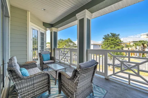 a outdoor living space with furniture and garden view