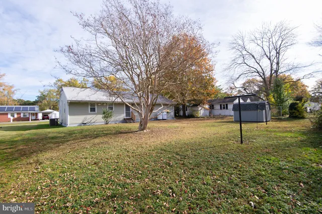 a house with trees in front of it