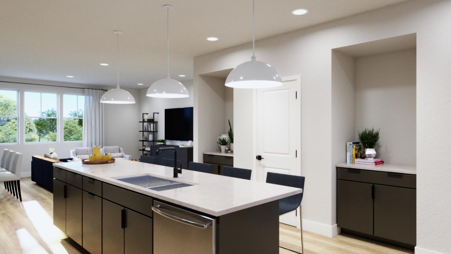 2751 Oak Road Walnut Creek, CA 94597 - Photo 6 of 13 a kitchen with a sink a counter top space and living room view