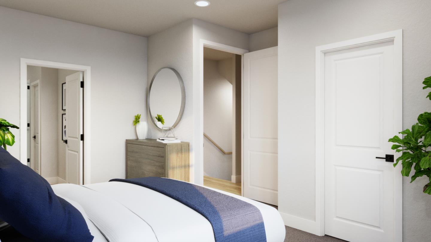 2751 Oak Road Walnut Creek, CA 94597 - Photo 10 of 13 a bedroom with a bed and a potted plant