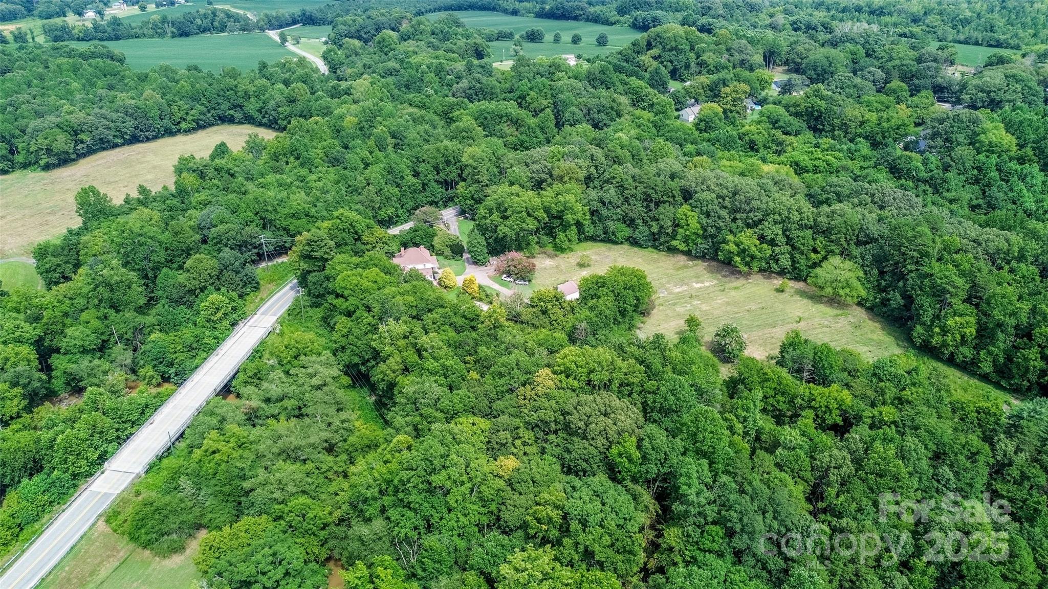10245 Cool Springs Road Cleveland, NC 27013 - Photo 41 of 48 a view of a lush green forest with lots of trees