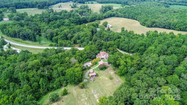 a aerial view of a house