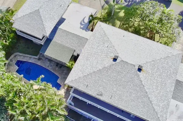 a view of balcony with wooden floor