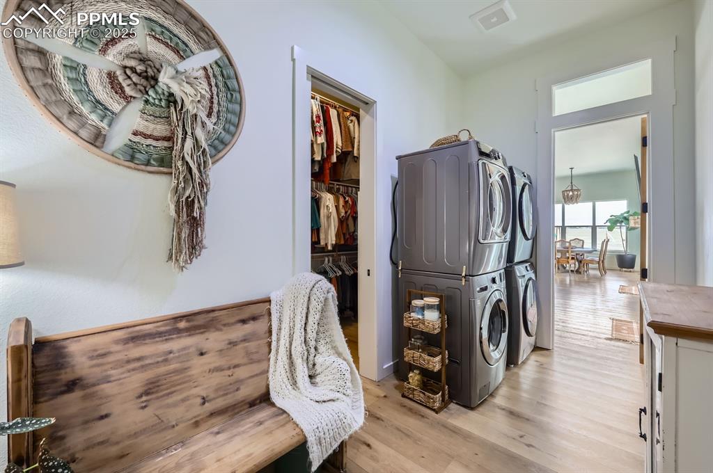 8735 Palomino Rdg View Peyton, CO 80831 - Photo 42 of 48 a living room with furniture and a fireplace
