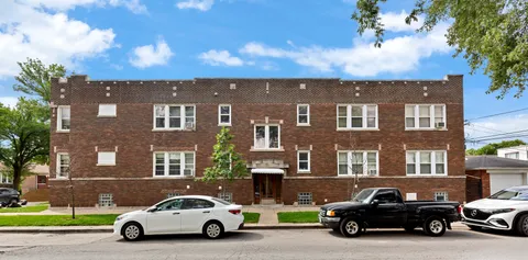 a car parked in front of a house