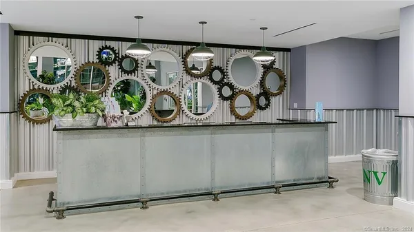 a close view of water heater room