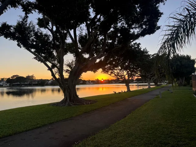 a view of lake with outdoor space