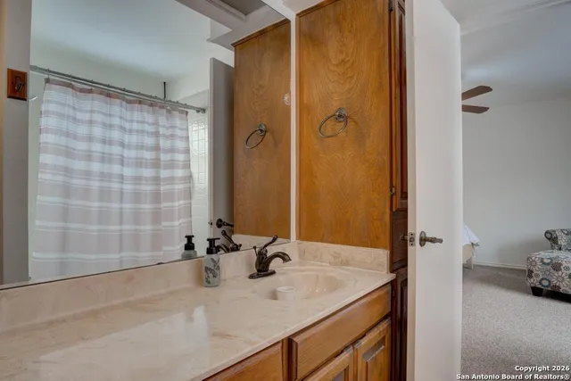 a view of wooden deck