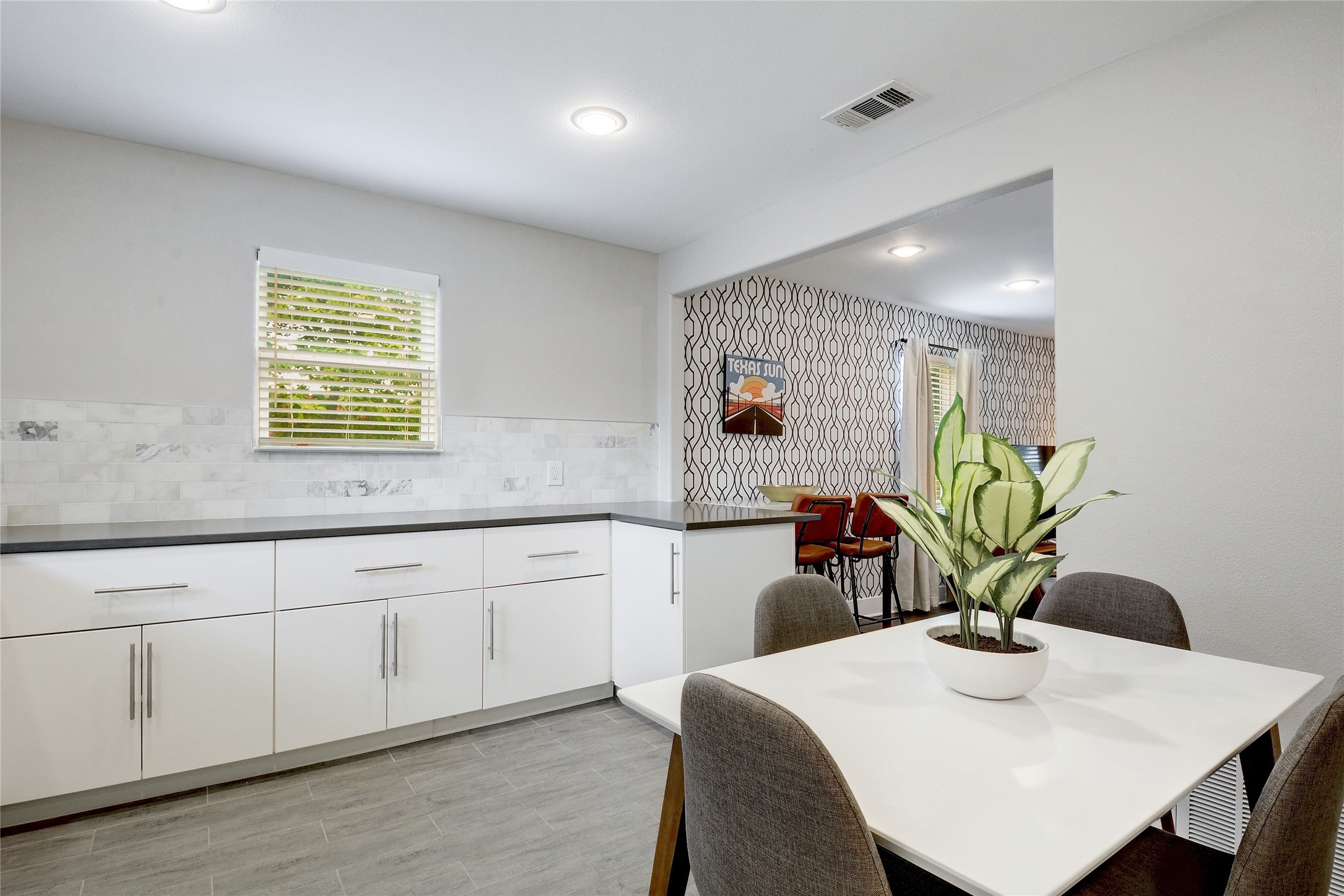 Undisclosed Address Austin, TX 78721 - Photo 11 of 36 Dining area featuring recessed lighting